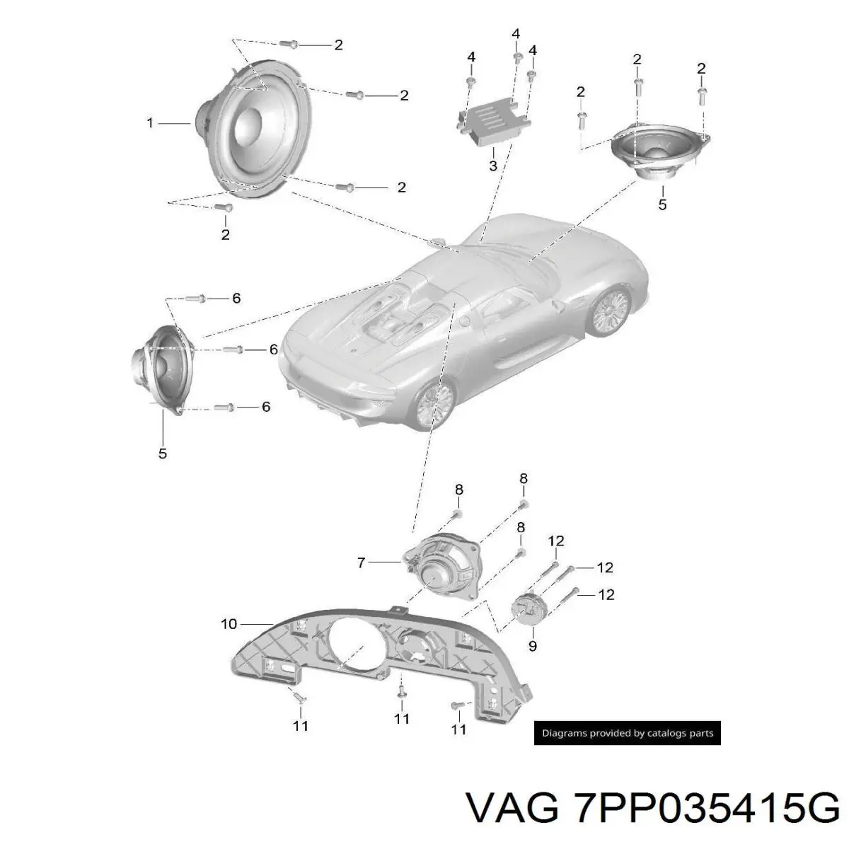  Porsche 7PP035415G цена, от 120.06 USD