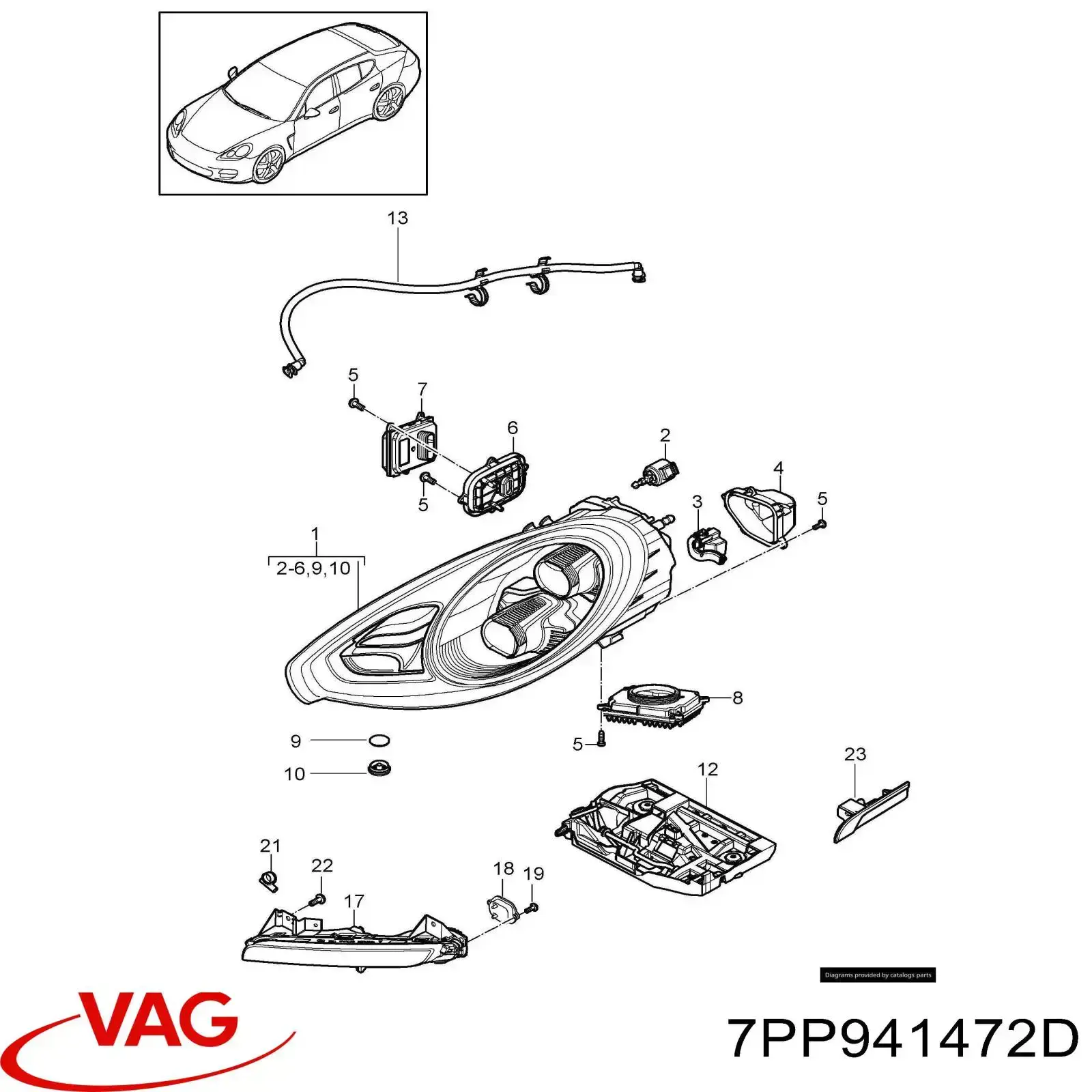  7PP941472D Porsche