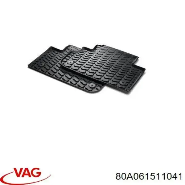 Резиновые коврики задние VAG 80A061511041 цена, от 42.37 USD