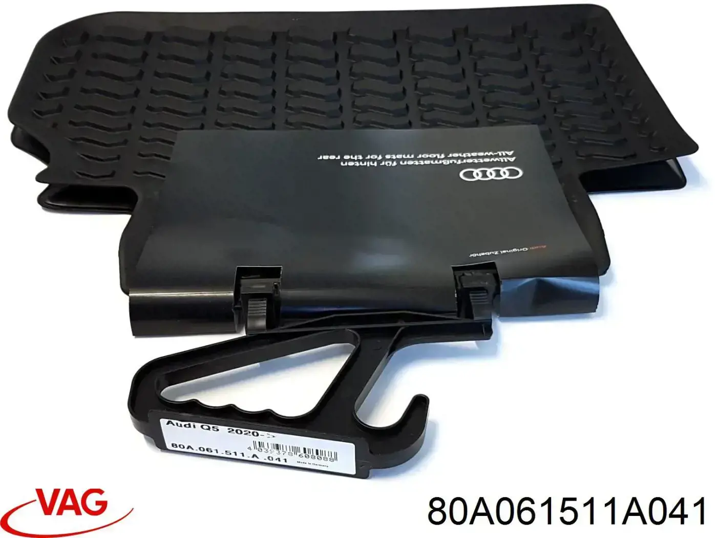 Коврик задний, комплект 2 шт. VAG 80A061511A041 цена, от 120.68 USD