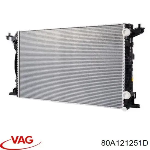 Радиатор охлаждения двигателя VAG 80A121251D