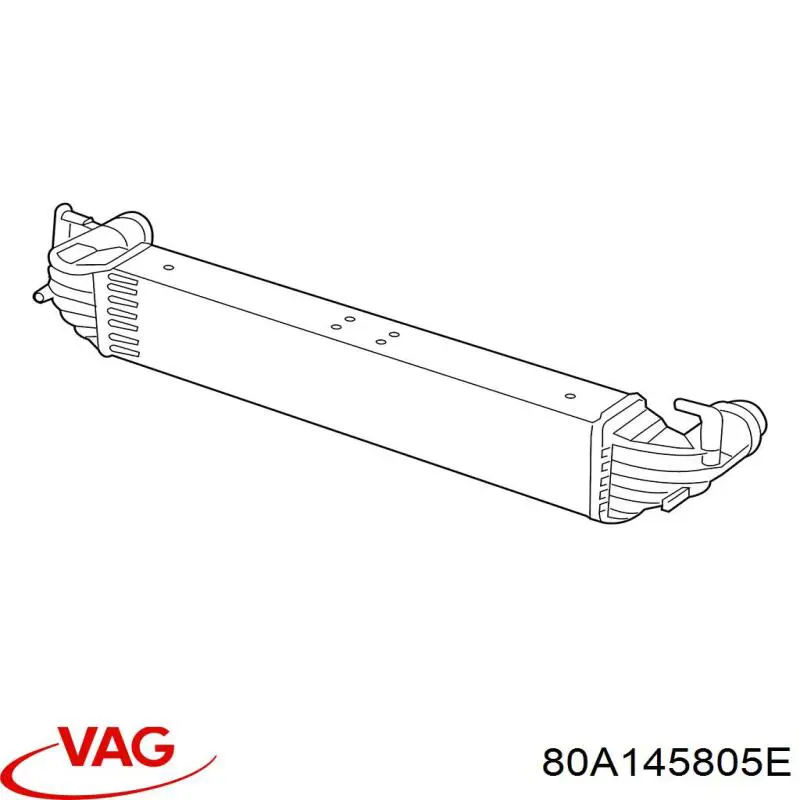 Система охлаждения наддувочного воздуха VAG 80A145805C цена, от 228.81 USD