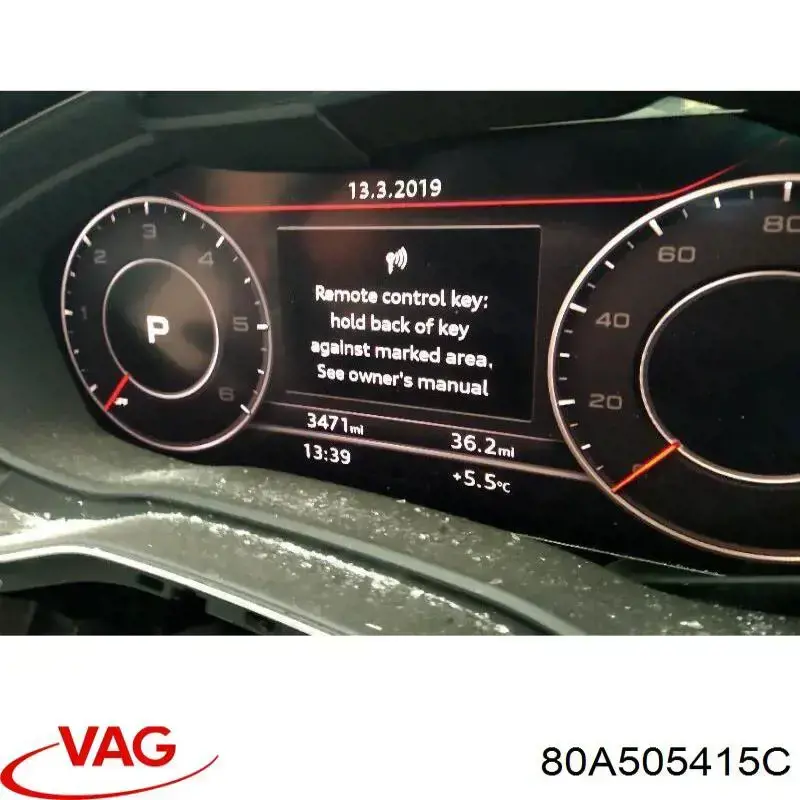 Защита заднего нижнего рычага VAG 80A505415C