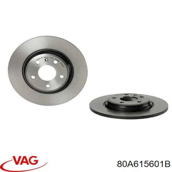 Задний тормозной диск VAG 80A615601B цена, от 39.72 USD