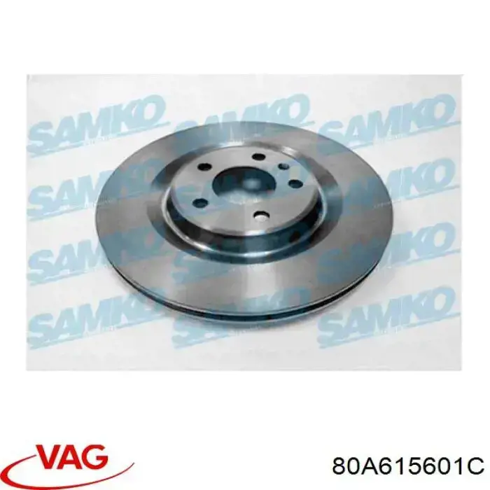 Задний дисковый тормоз VAG 80A615601C