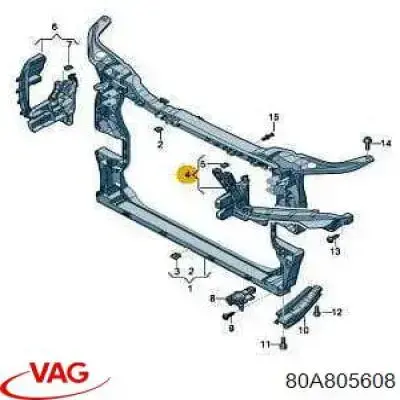 Крепление фары передней, правой FPS FP1221936 цена, от 40.40 USD