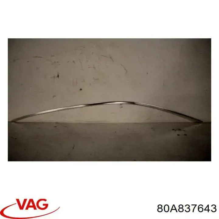 Молдинг опускного стекла двери передней левой VAG 80A837643 цена, от 59.19 USD