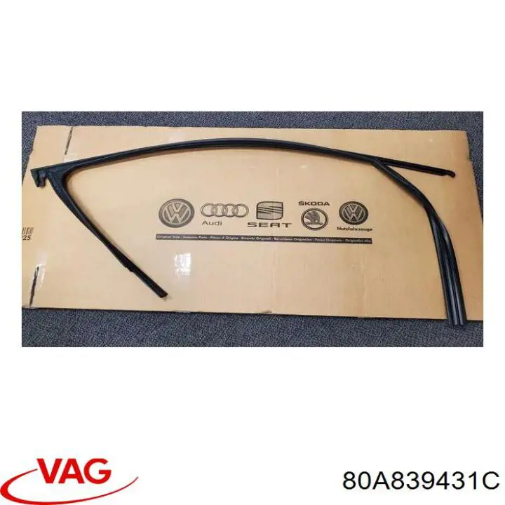 Направляющая стекла рамки двери задней левой VAG 80A839431B цена, от 25.34 USD