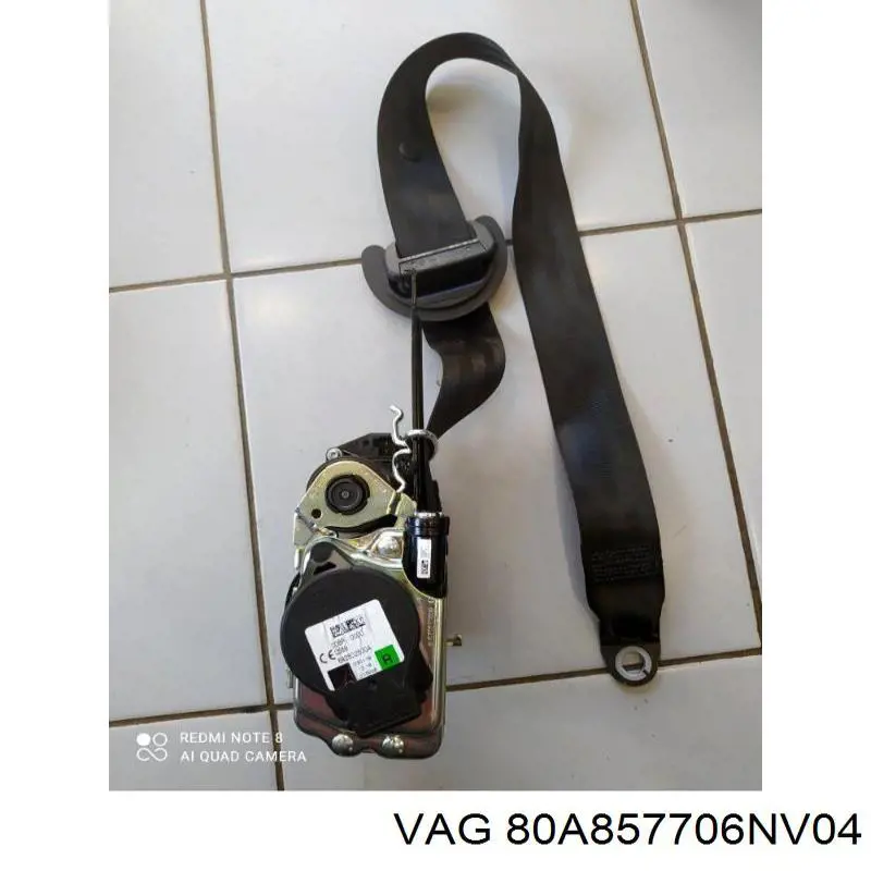 Ремень безопасности передний правый VAG 80A857706NV04 цена, от 209.05 USD