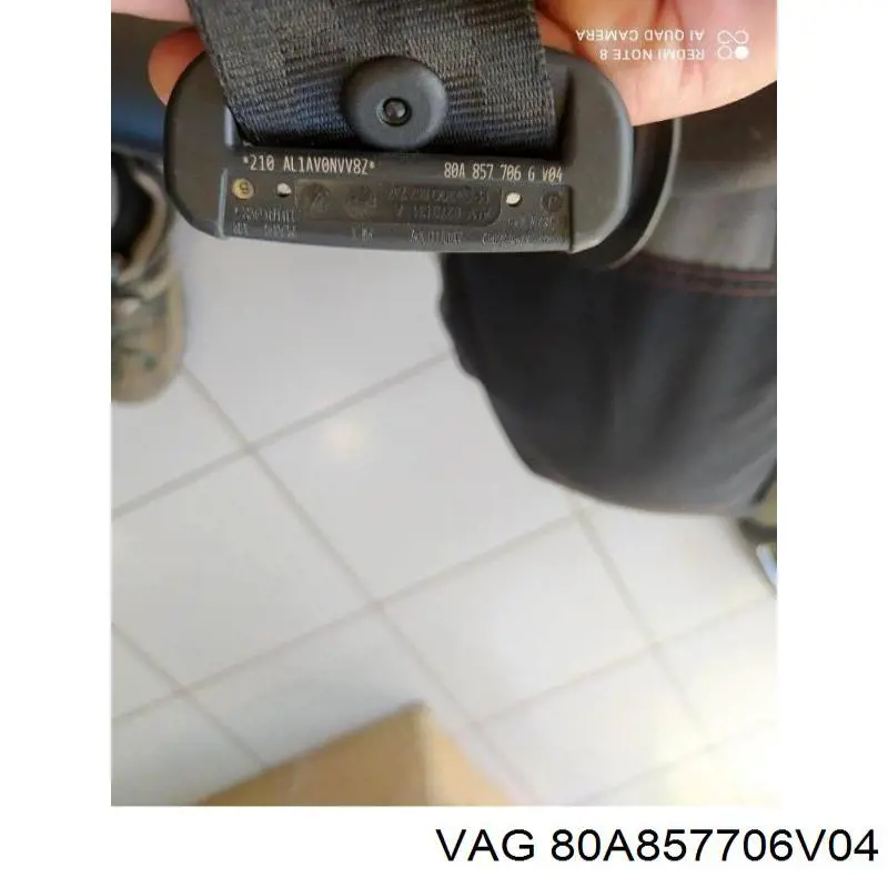 Ремень безопасности передний правый VAG 80A857706V04 цена, от 164.70 USD