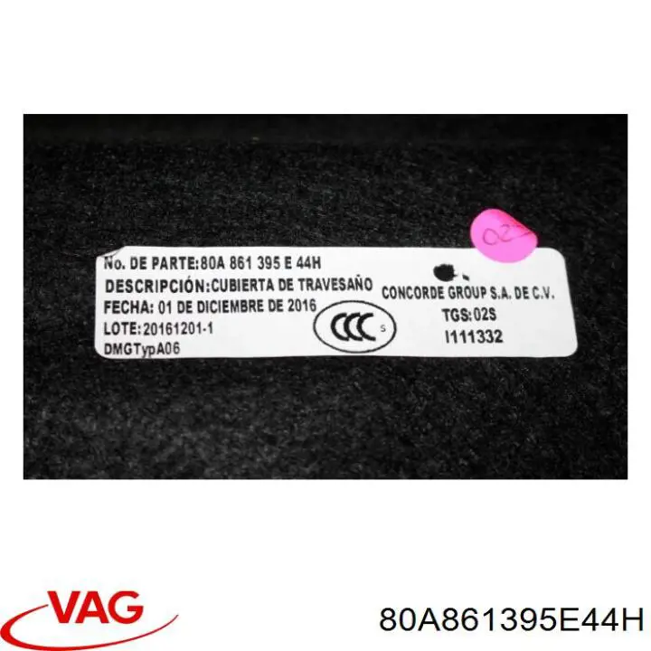  VAG 80A861395E44H цена, от 18.37 USD