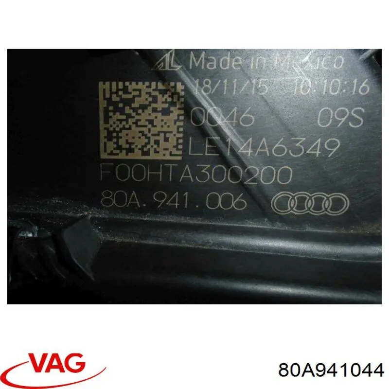 Купить 80A941044F VAG Фара основная правая