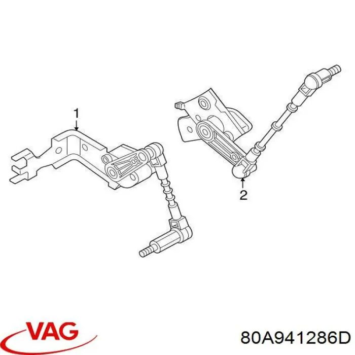 80A941286B VAG датчик уровня положения кузова передний правый