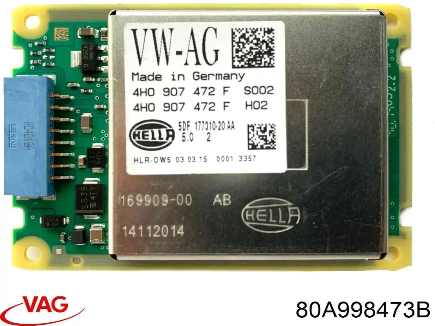 Модуль управления светом фар VAG 80A998473B цена, от 36.04 USD
