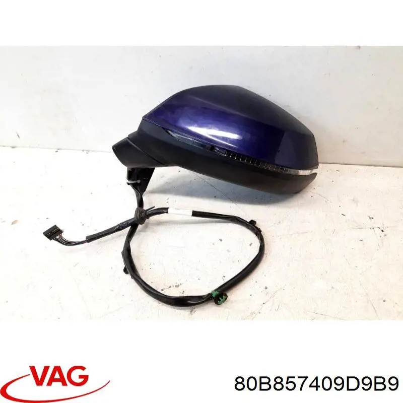 Зеркало заднего вида, левое VAG 80B857409D9B9 цена, от 219.07 USD