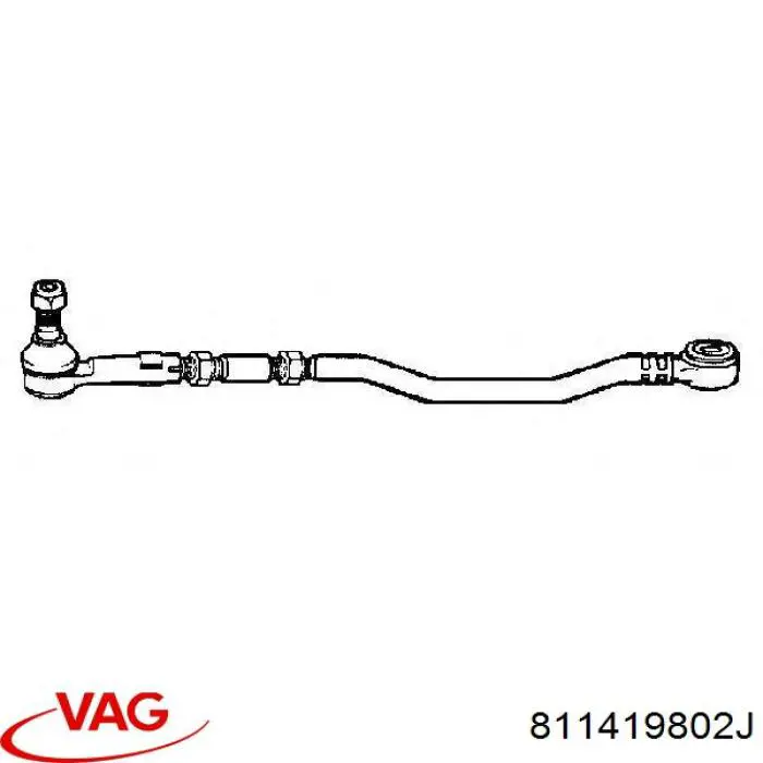 Купить 811419802J VAG Тяга рулевая в сборе правая