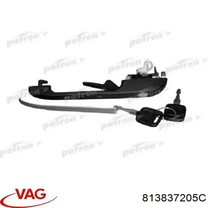 813837205C VAG Ручка передней двери наружная, левая