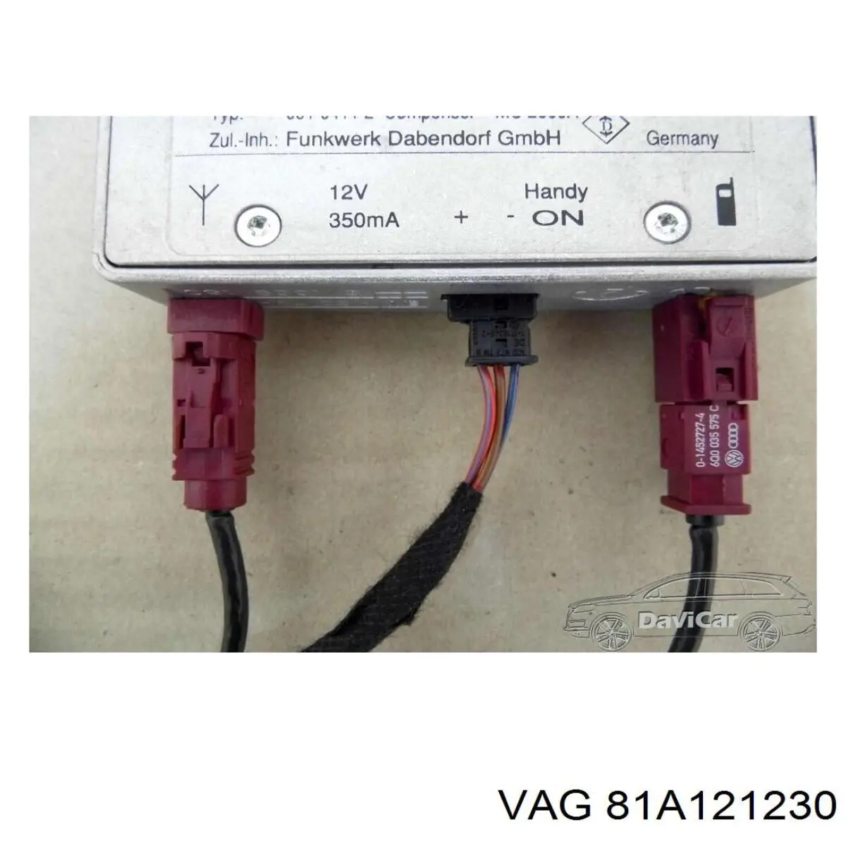  VAG 81A121230 цена, от 47.63 USD