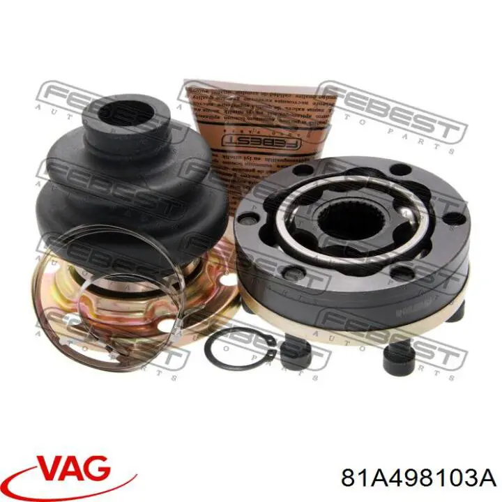 Шарнир угловых скоростей внутренний передний VAG 81A498103A цена, от 34.16 USD
