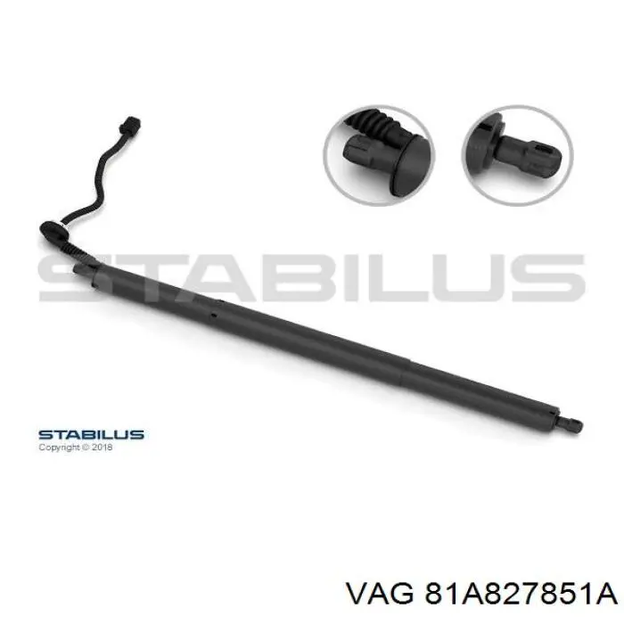 AEAU099 NTY Амортизатор крышки багажника