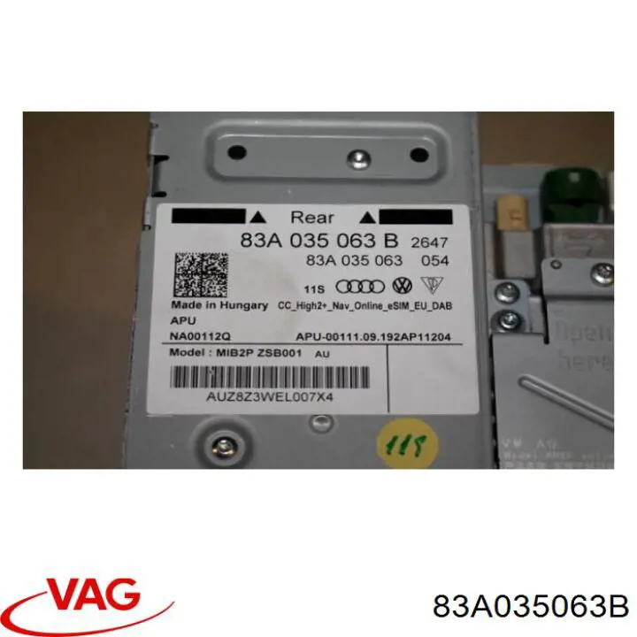 Купить 83A035063C VAG 