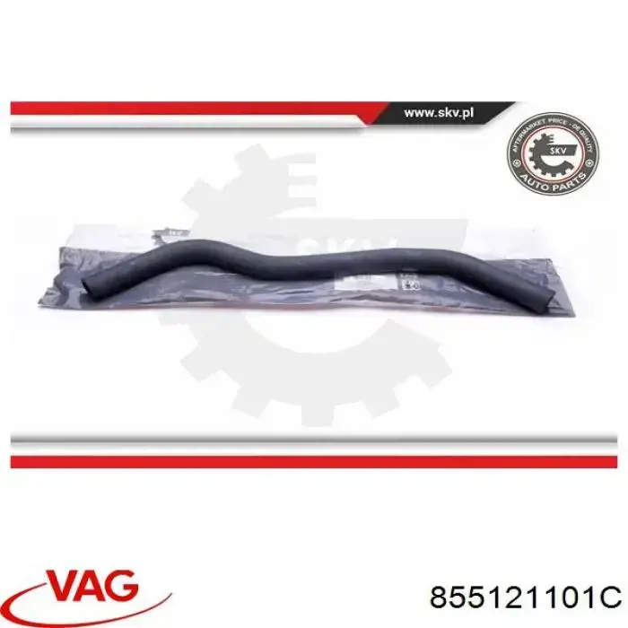 Шланг радиатора охлаждения VAG 855121101C цена, от 11.41 USD