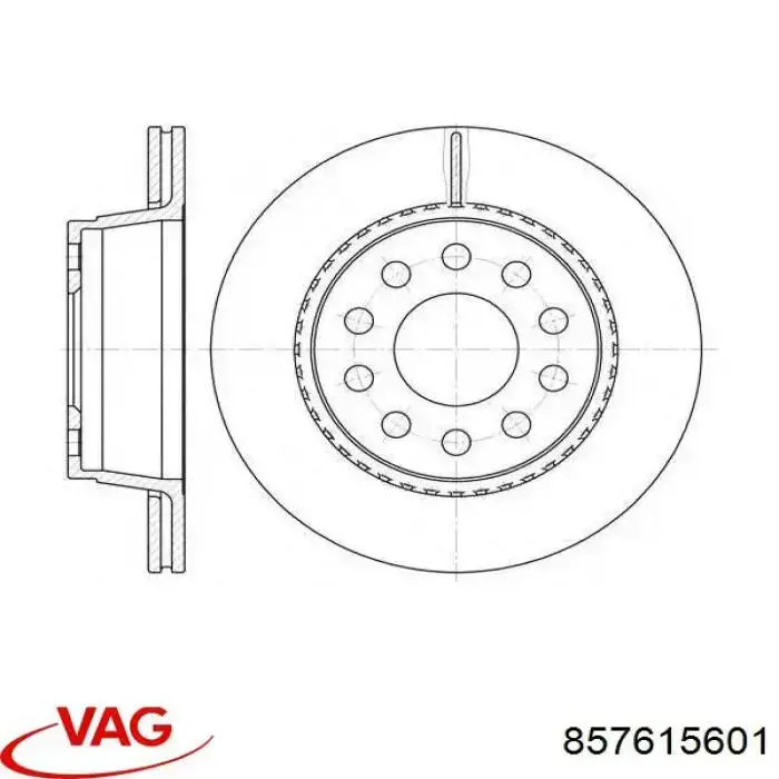 Тормозные диски 857615601 VAG
