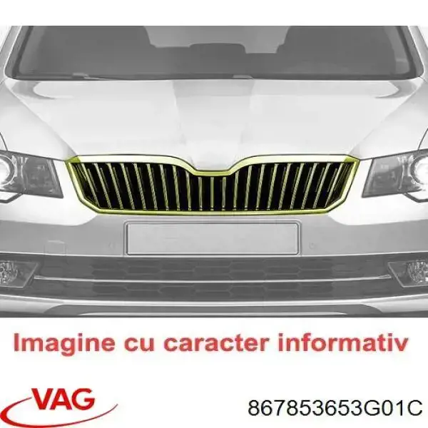 Облицовка радиатора VAG 867853653G01C цена, от 15.39 USD