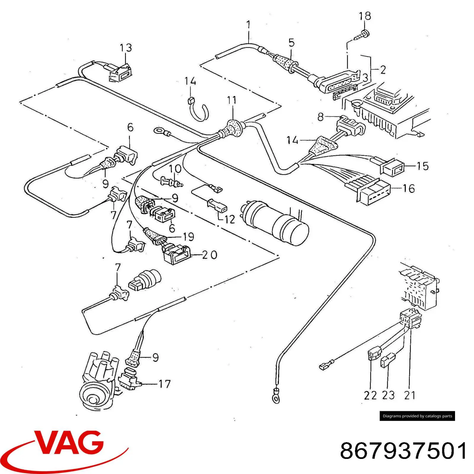 Коробка предохранителей VAG 867937501 цена, от 12.67 USD