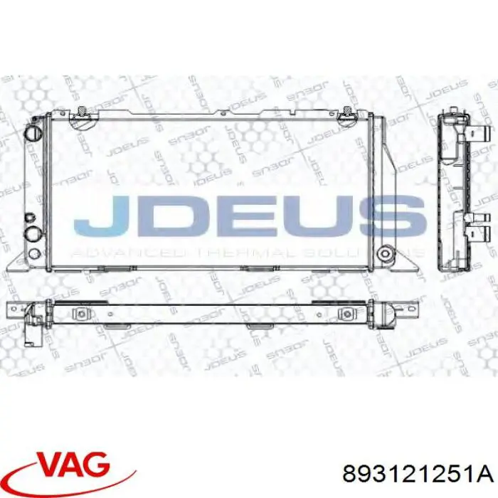 Купить 893121251A VAG Радиатор водяной