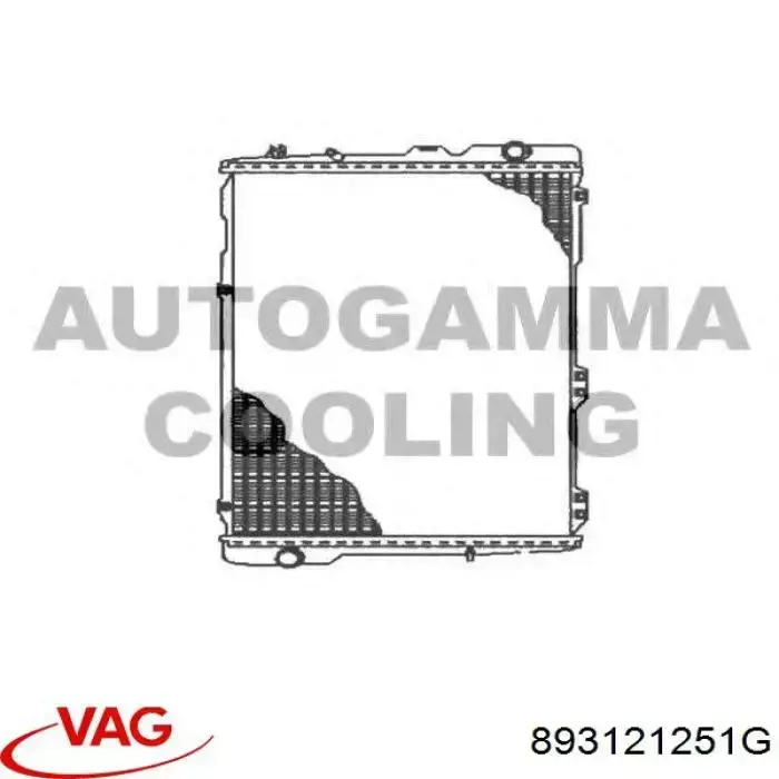 Купить 893121251G VAG Радиатор водяной
