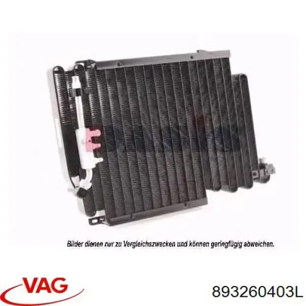 893260403L VAG радиатор кондиционера