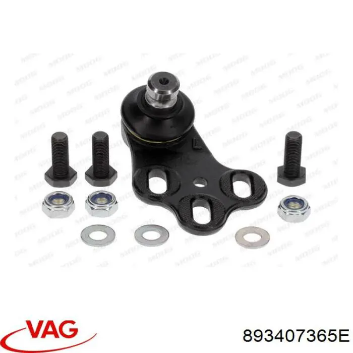 Нижняя левая шаровая опора VAG 893407365E цена, от 9.63 USD