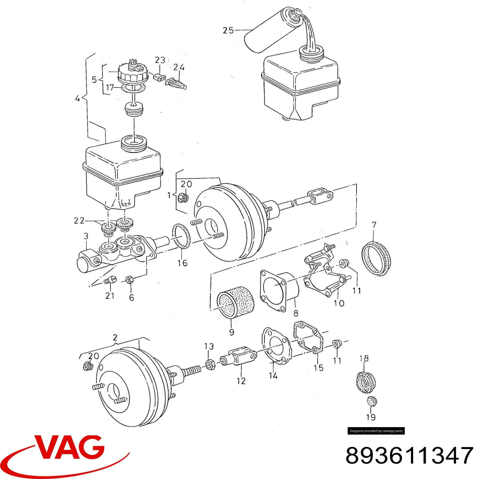 Купить 893611347 VAG 