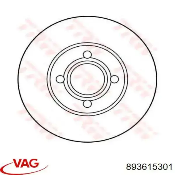 Передние тормозные диски 893615301 VAG