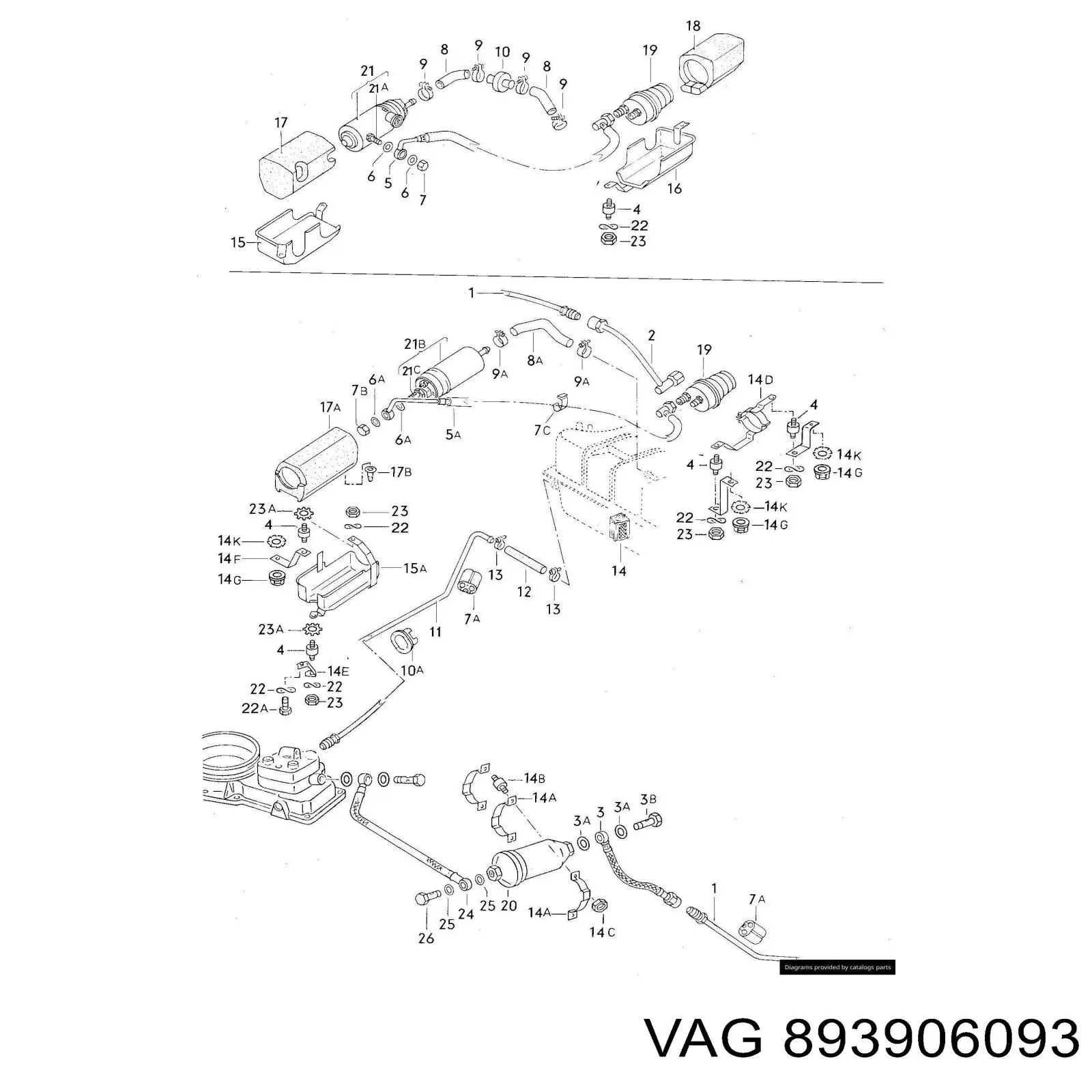  VAG 893906093 цена, от 47.95 USD