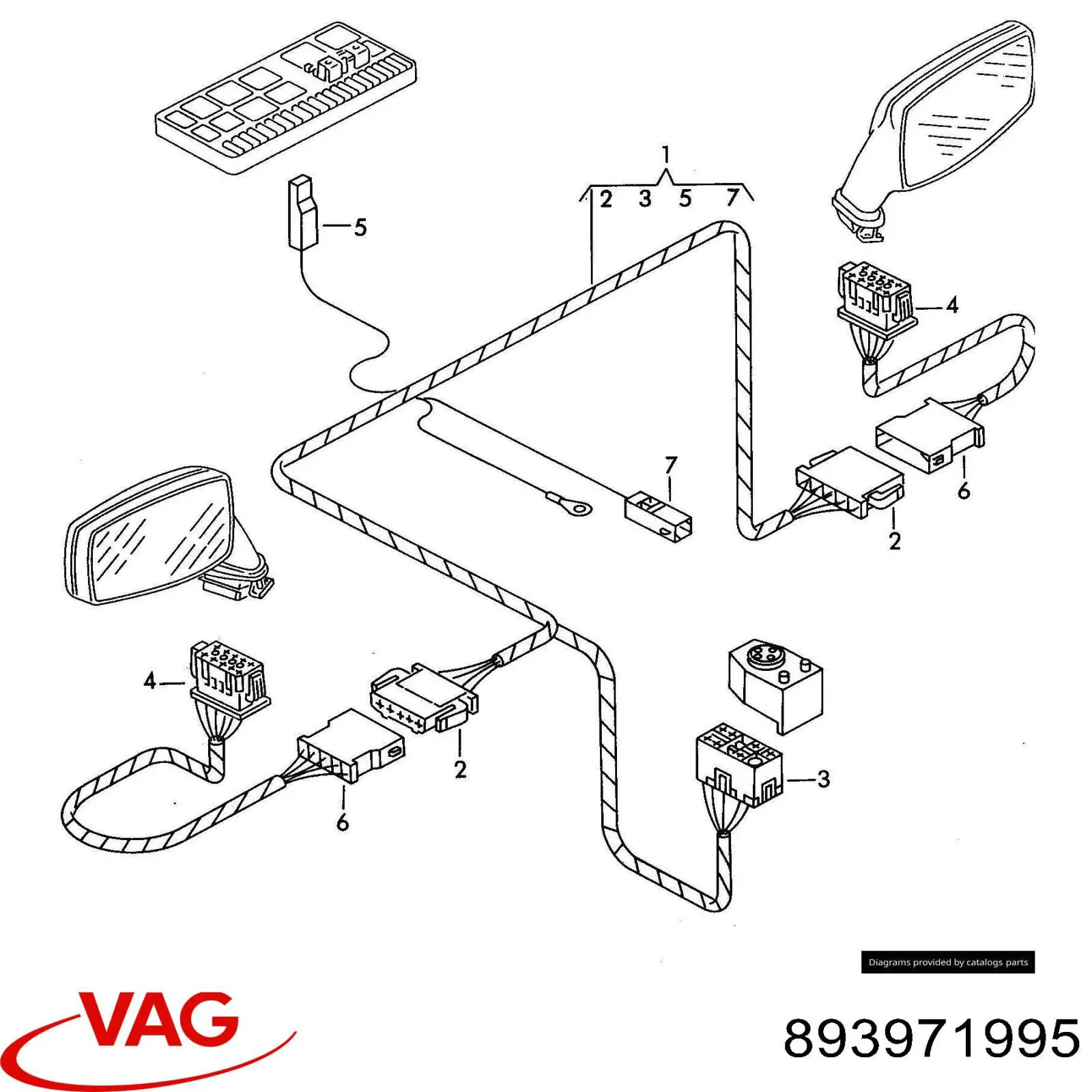 VAG 893971995 цена, от 3.89 USD