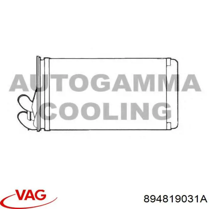 Радиатор печки (отопителя) VAG 894819031A цена, от 29.90 USD