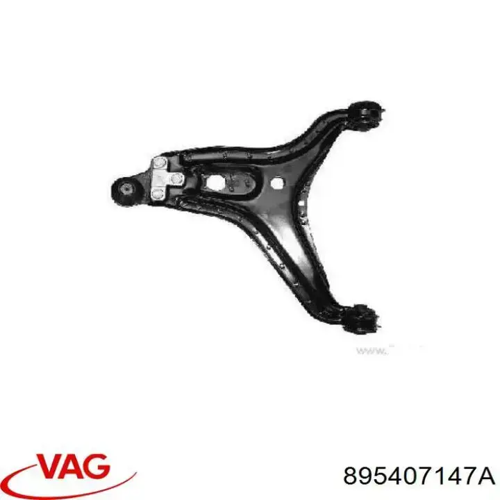 Левый рычаг передней нижней подвески VAG 895407147A цена, от 33.44 USD