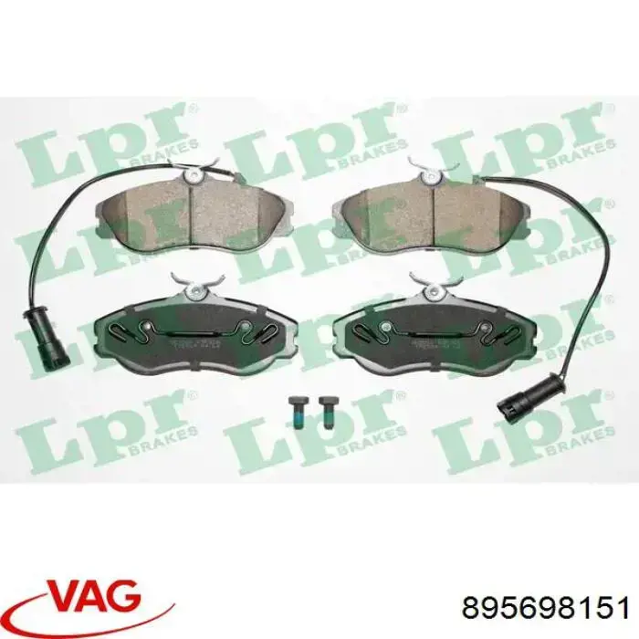 Передние тормозные колодки 895698151 VAG