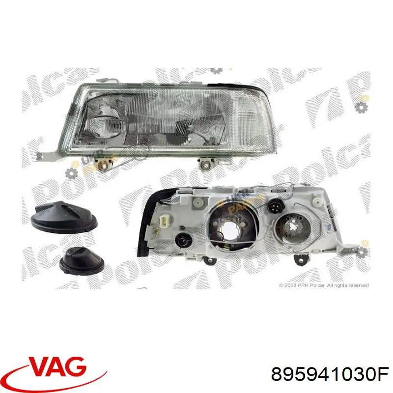 Правая блок фара VAG 895941030F цена, от 234.29 USD