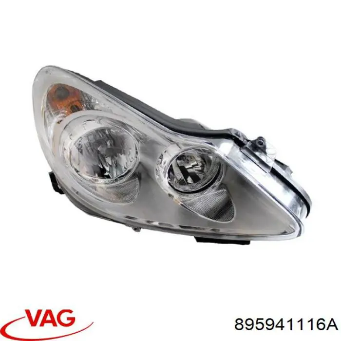 Стекло фары правой 895941116A VAG