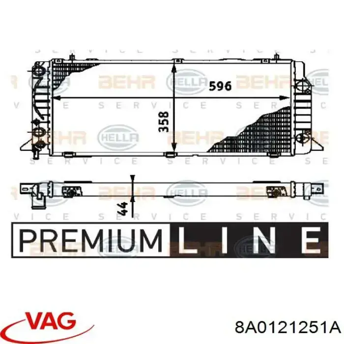 Радиатор охлаждения VAG 8A0121251A