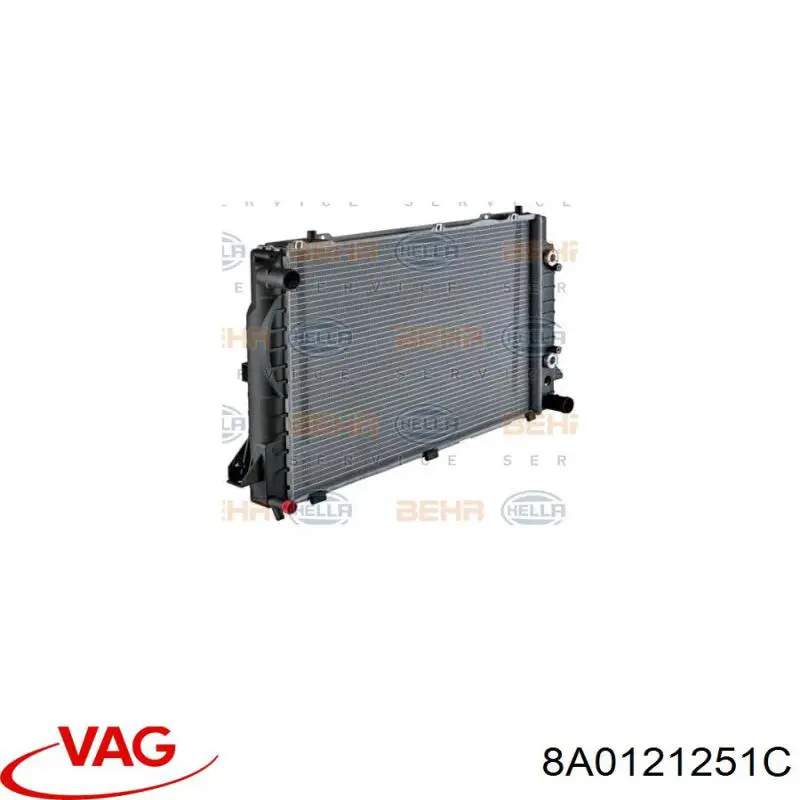 Радиатор 8A0121251C VAG