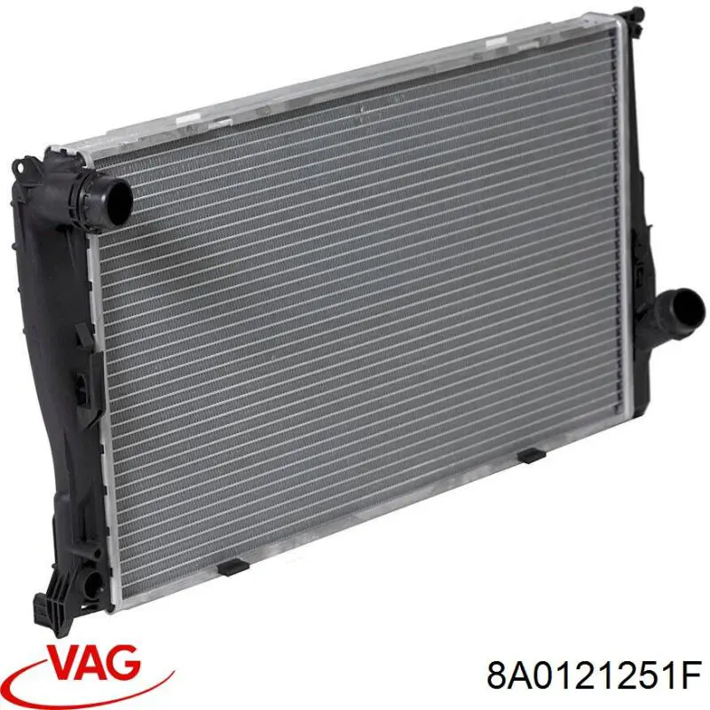 Радиатор охлаждения двигателя VAG 8A0121251F цена, от 81.83 USD