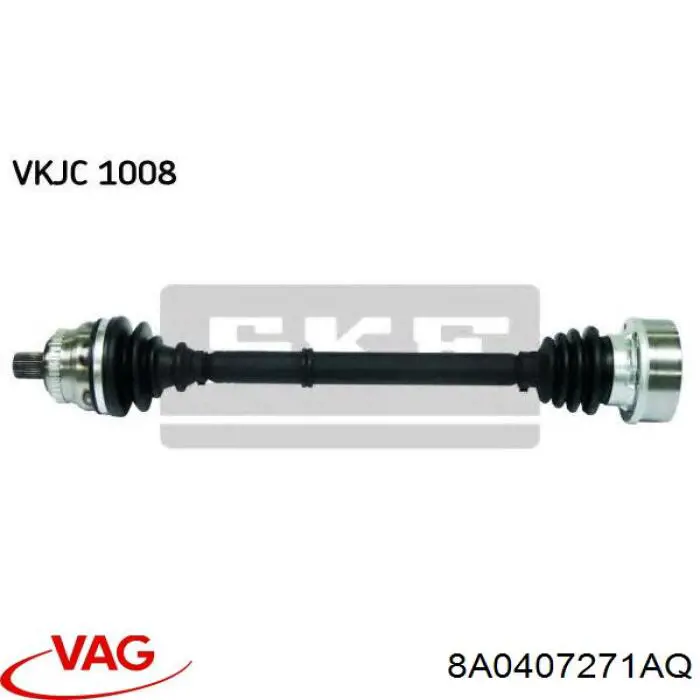 Левая полуось 8A0407271AQ VAG