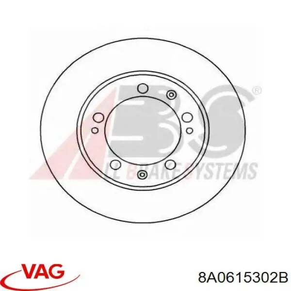 Передние тормозные диски 8A0615302B VAG