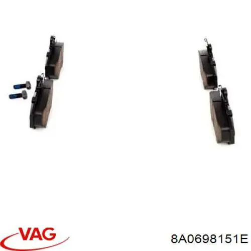 Колодки VAG 8A0698151E цена, от 44.53 USD