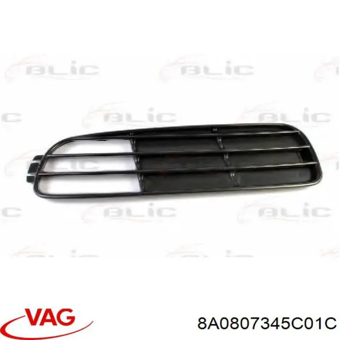 Решетка бампера переднего левая 8A0807345C01C VAG