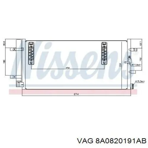 Осушитель кондиционера VAG 8A0820191AB цена, от 19.00 USD